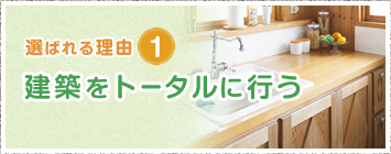 選ばれる理由1 建築をトータルに行う